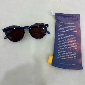 Sunski Blue Sunglasses with Pouch